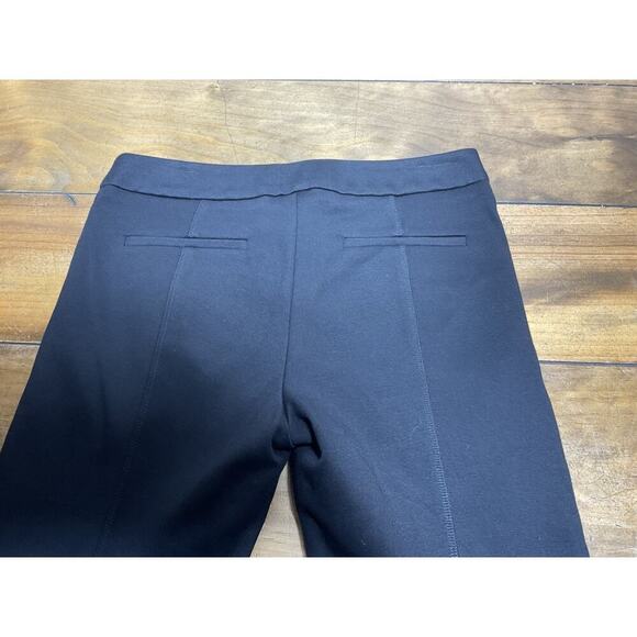 Trina Turk Women Leopard Black Dress Pants Straight Leg Wool Blend Career SZ 4 - Picture 6 of 10